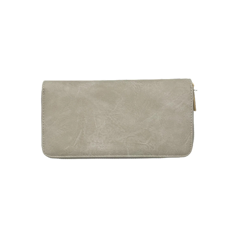 AHDORNED Faux Leather Wallet with RFID Cream
